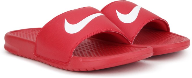 benassi swoosh slides