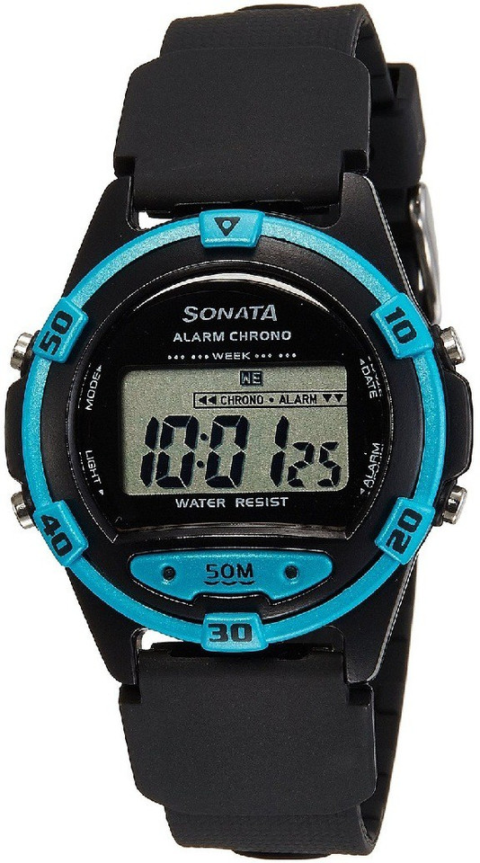 how to set time in sonata sf digital watch