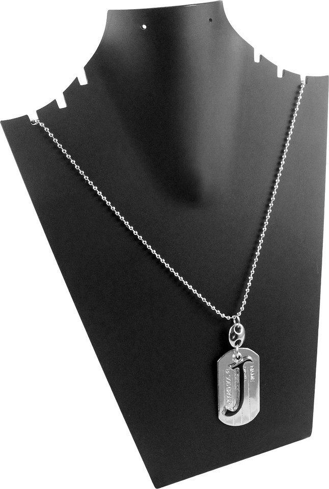 estore J alphabet name plate dog tag 