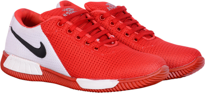 boys red running shoes