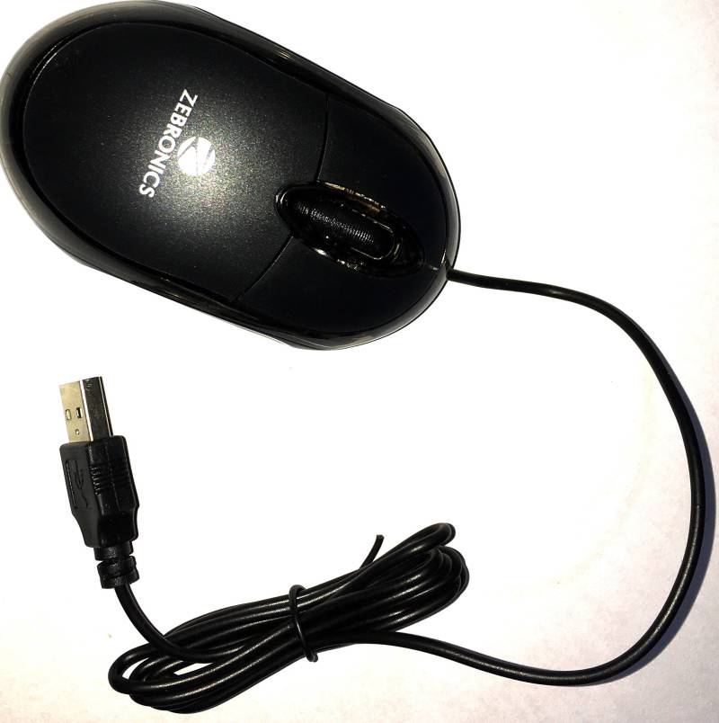 Zebronics optical mouse glow Wired Optical Mouse  (USB, Black)