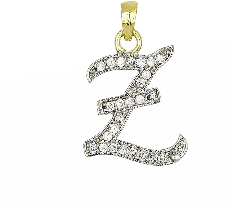 Name Initial Letter Z Unisex Pendant 