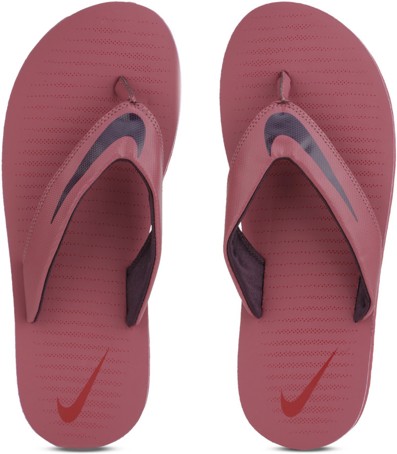 maroon nike slippers