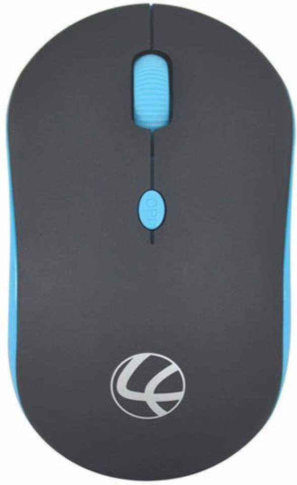 lapcare Safari Wireless Optical Mouse  (2.4GHz Wireless, Black & Blue)