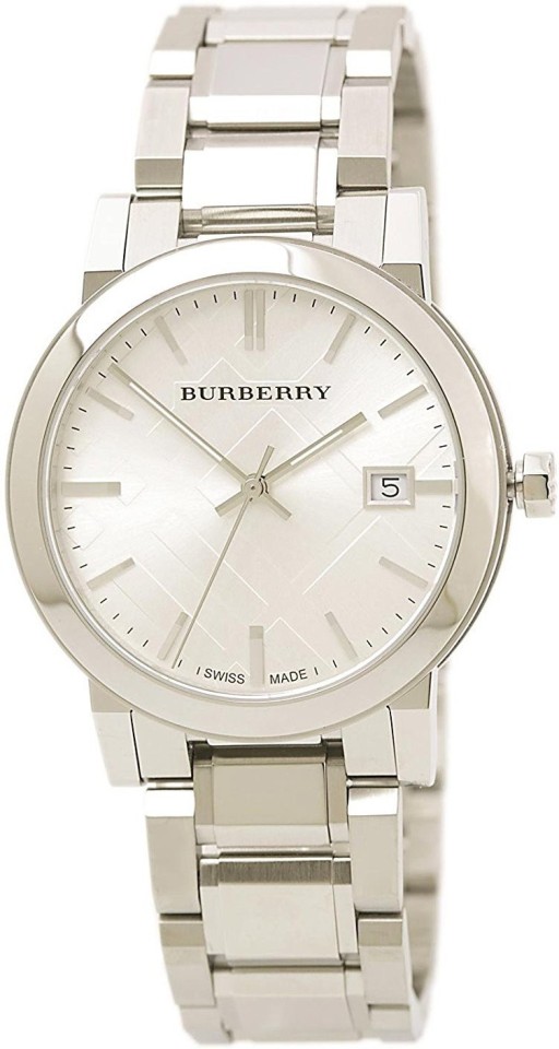 burberry men's stainless steel bracelet watch