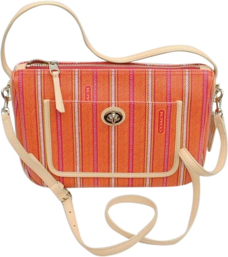 coach orange sling bag