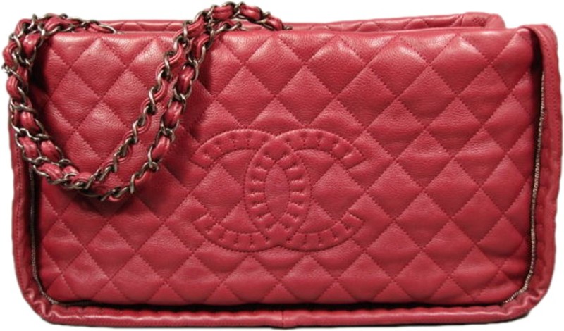 chanel red sling bag