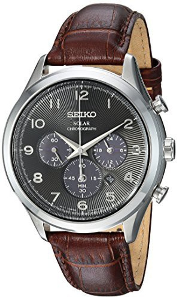 seiko solar leather