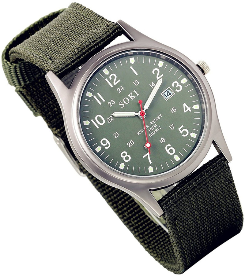analog watch with military time