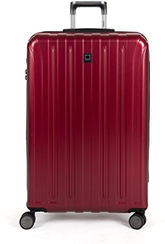 delsey red suitcase