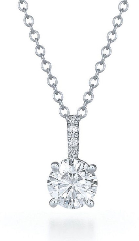 diamond stone pendant