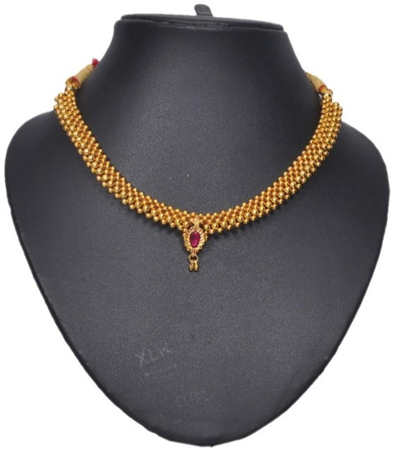 SWASTIK Gold Plated Necklace for Womens 