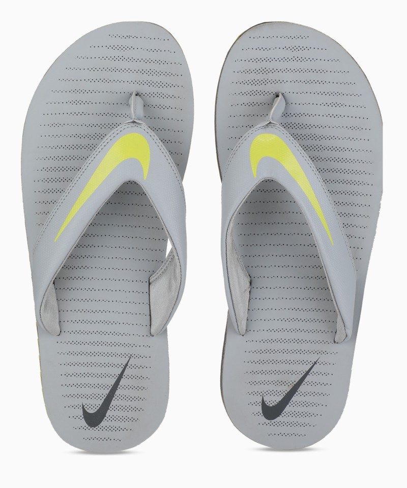 nike grey flip flops