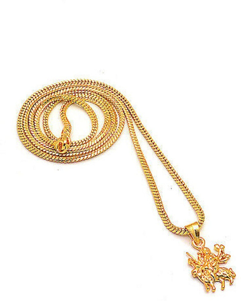 Jaipur Gesmtone Shera Wali Mata Pendant 