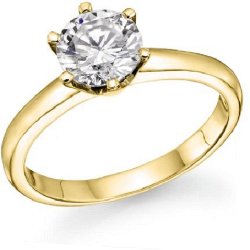 diamond stone gold ring