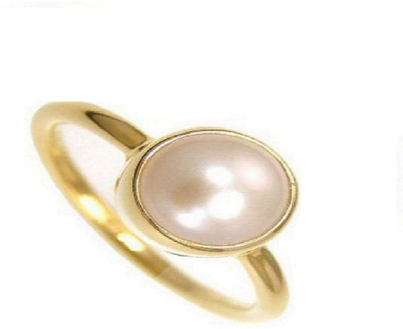 Jaipur Gemstone Pearl Ring With Natural 