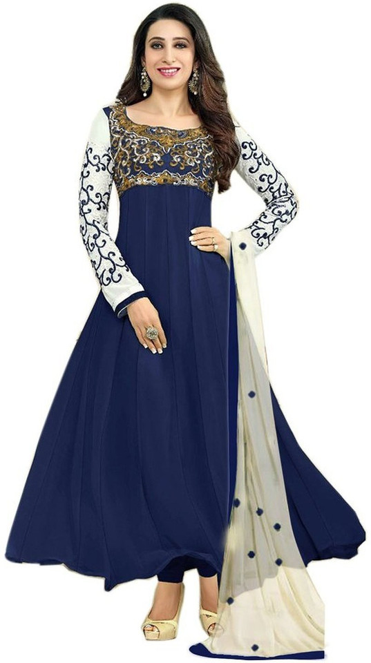 Fabkharidi Poly Georgette Self Design 