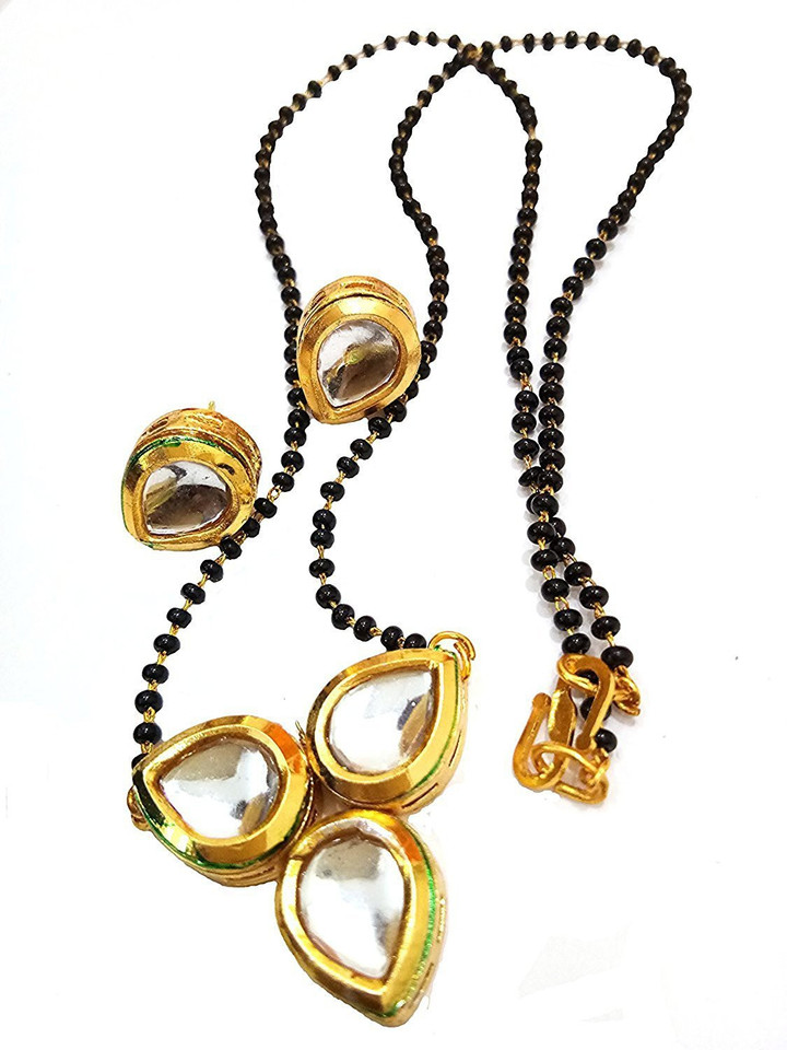 Pendant Design Gold Plated Kundan