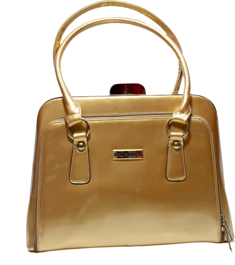 gold messenger bag