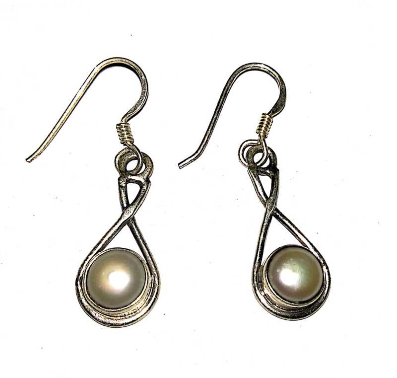 Flipkart Plato Jewels Pure Silver Earrings Studded With Plato Jewels Pure Silver Earrings Studded With Real Pearl For S Women Daily Party Casual Wedding Function Wear Drops Danglers