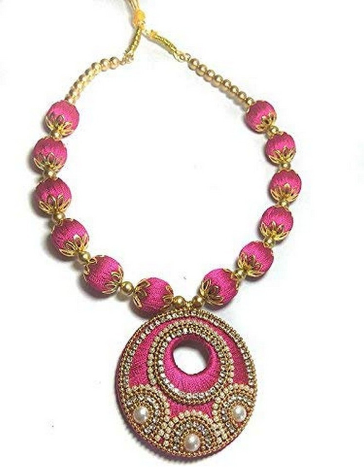 Silk Thread Necklace Price 2024 www.alhudapk