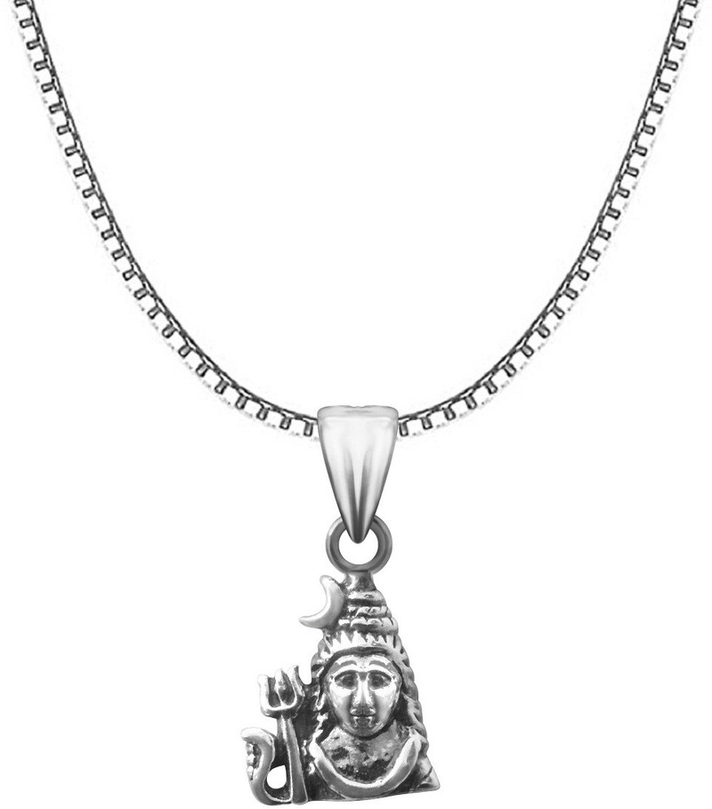 Oxidised Sterling Silver Pendant 