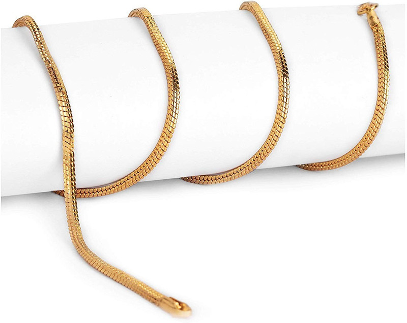 SILVERISH 24K Gold Plated Chain for 