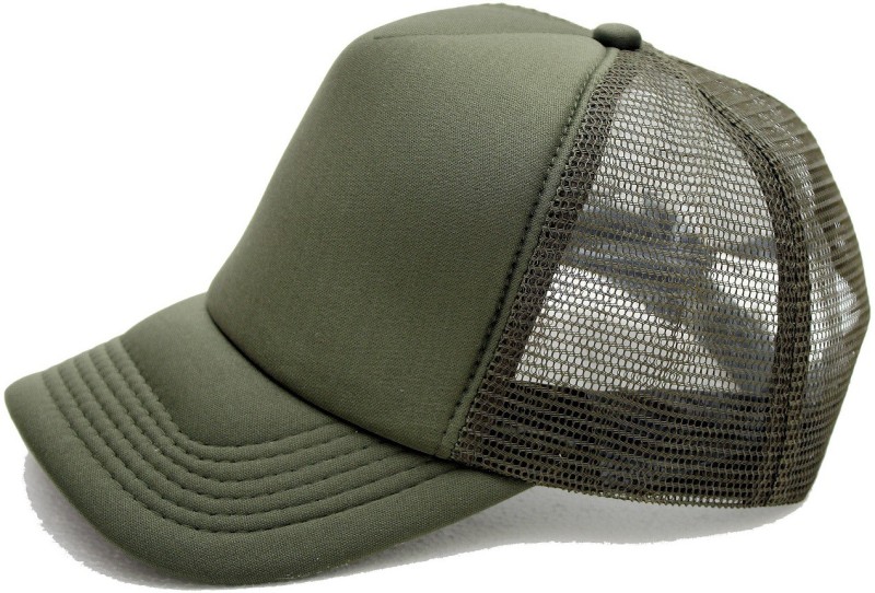 solid green baseball cap