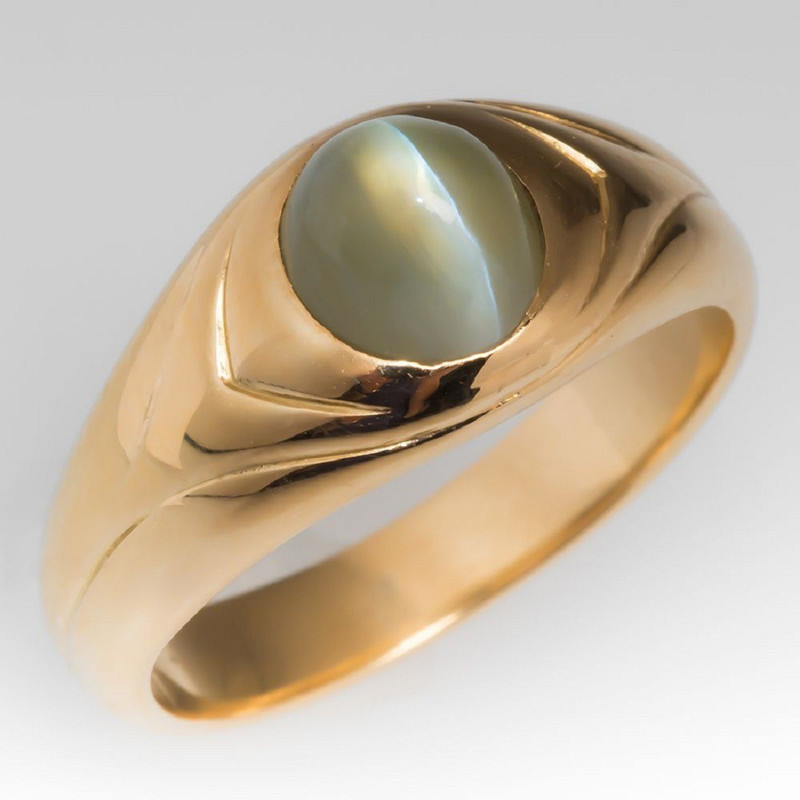 Jaipur Gemstone Cats' Eye Ring With 