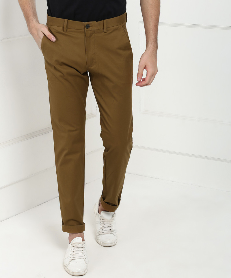 GAP Slim Fit Men Brown Trousers - Buy 