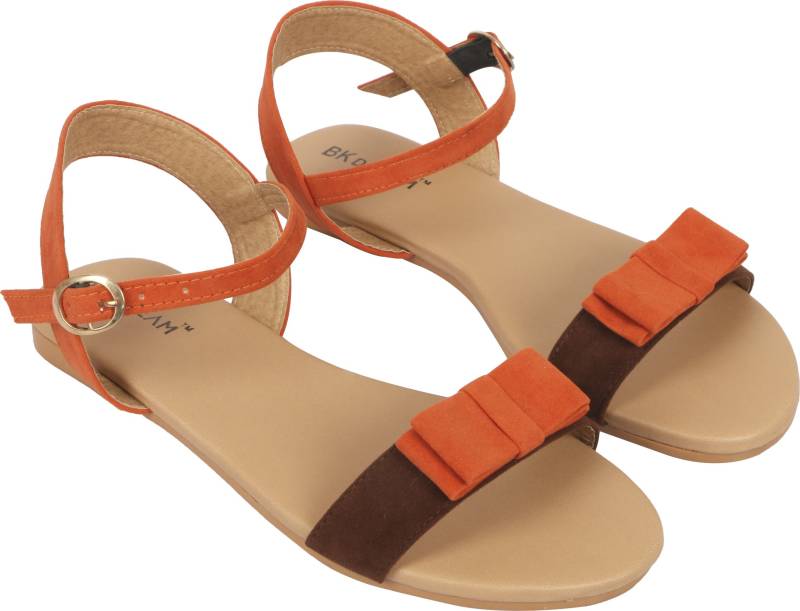 BK DREAM Women Flat Sandals with Ankle Strap