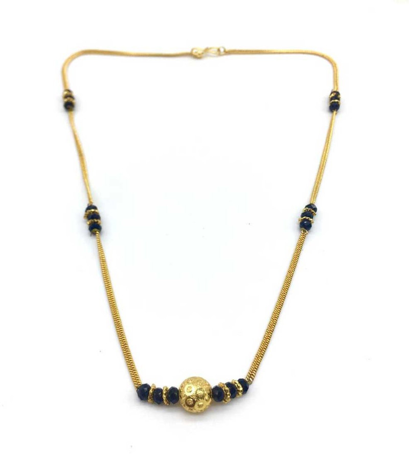 multi-color Beads Pendant Gold 