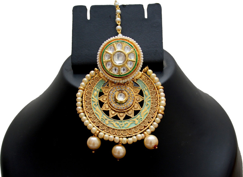earrings with maang tikka flipkart