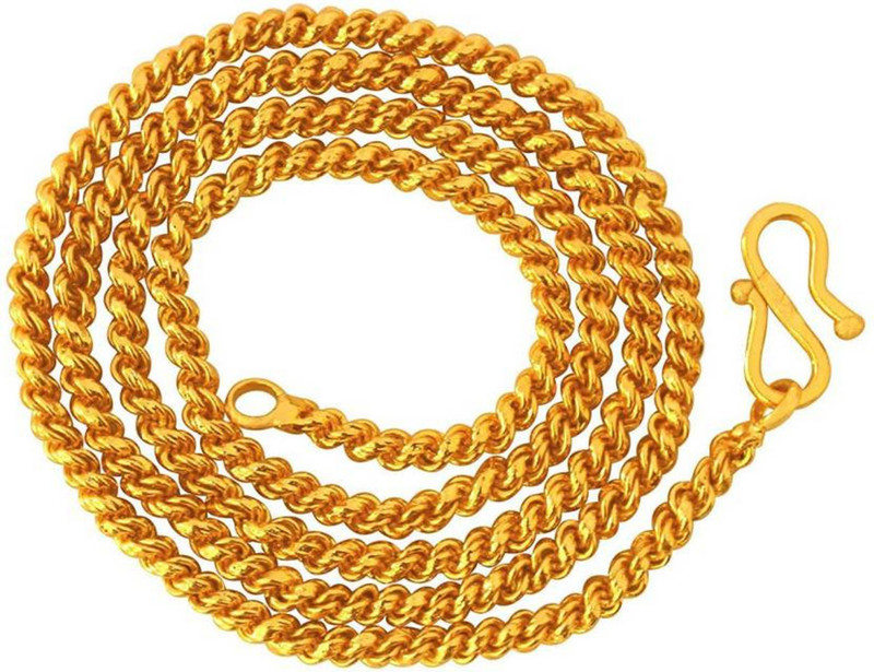 Multi Stands Round Gold Necklace Chain 