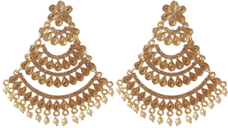 earrings with maang tikka flipkart