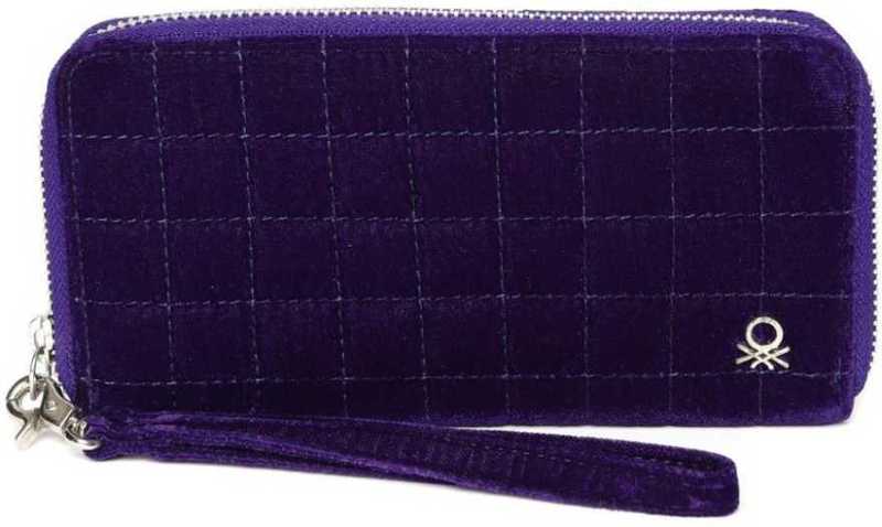 Women Purple Artificial Leather Wallet