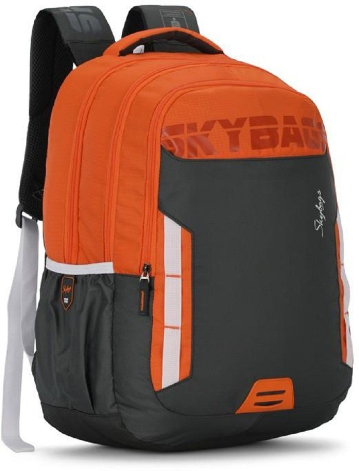 skybags orange backpacks