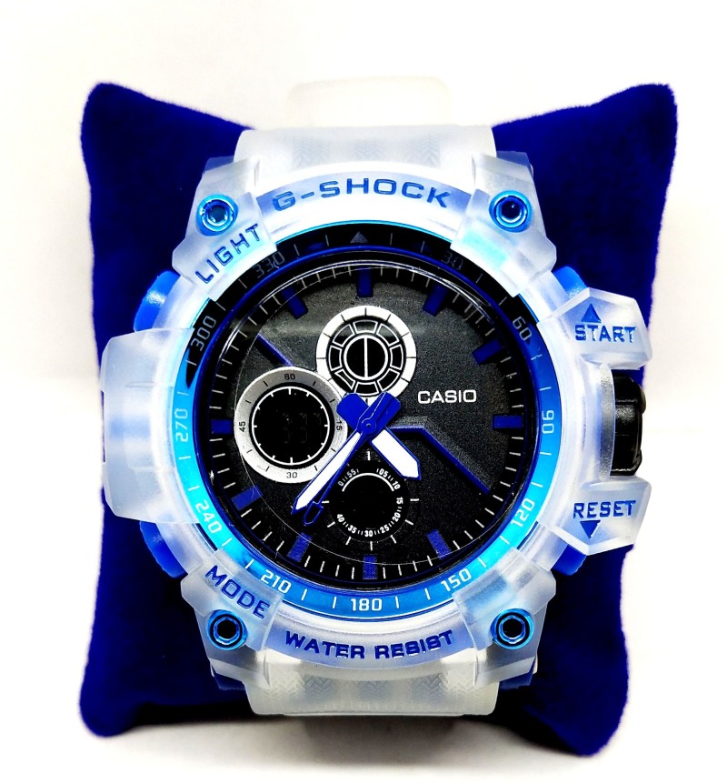 all white g shock watch