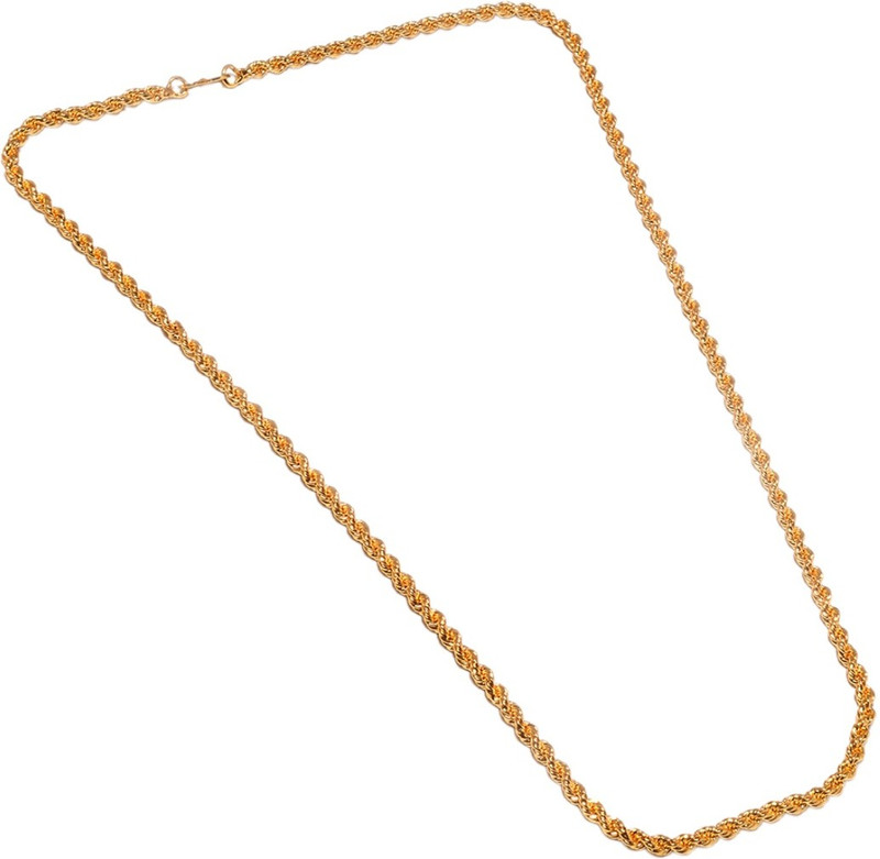Jewar Mandi Rope Chain One Gram Gold 