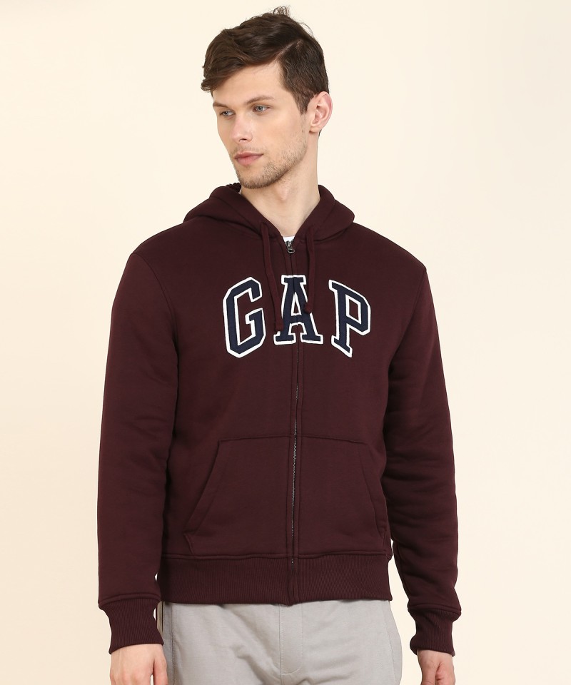 gap full sleeve applique men sweatshirt