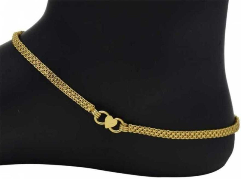 RFJ Gold Plated Uruvashi Anklet Payal 
