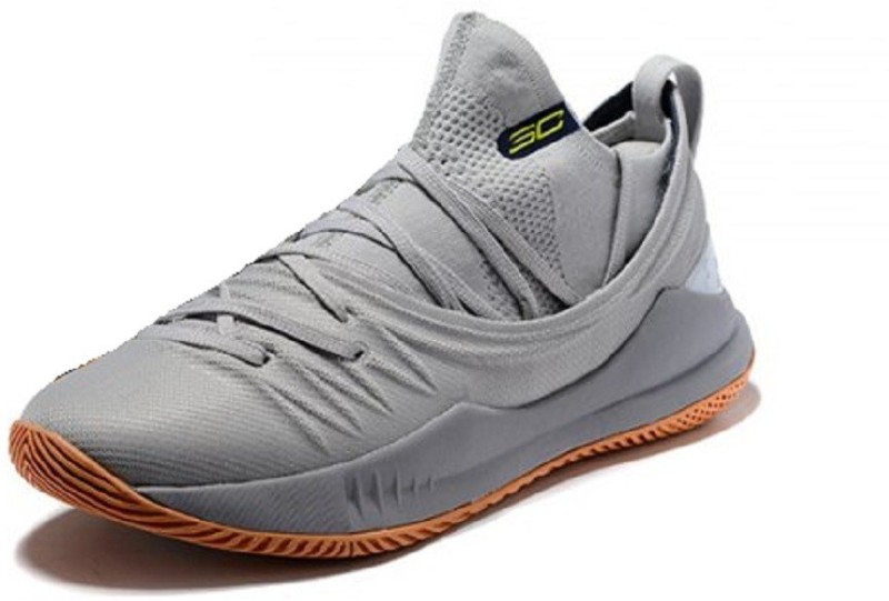 Curry SC Cur 5 Low Grey Running Shoes 