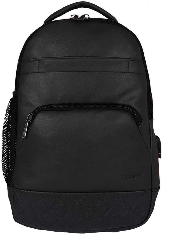 pu leather laptop backpack