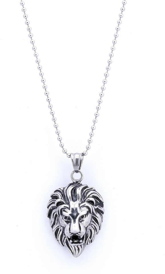 SILVOSWAN Lion Head Locket for Men and 