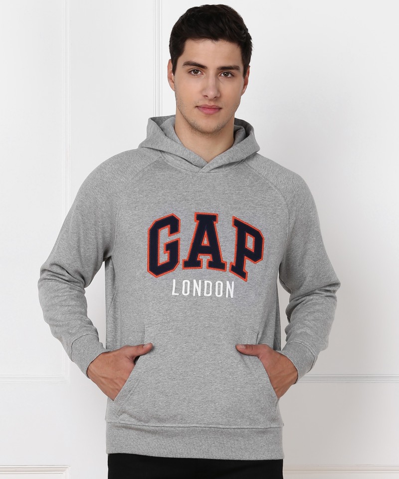 gap full sleeve applique men sweatshirt