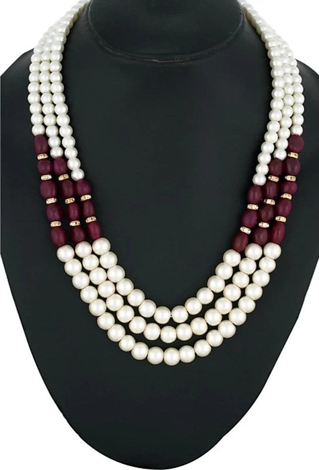 Pearl Crystal Necklace 