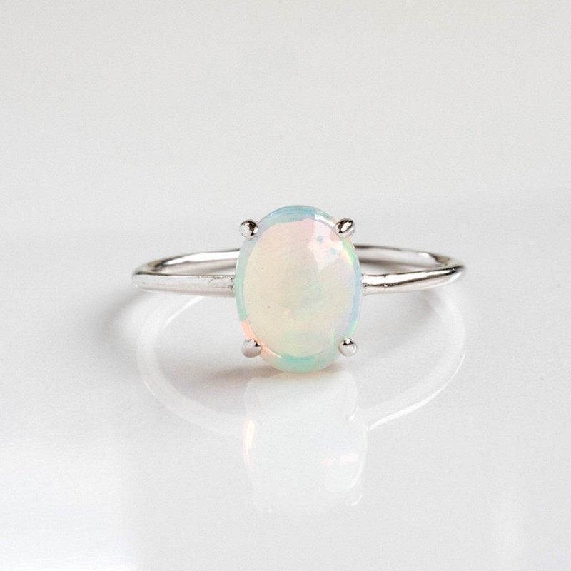 fire opal ring