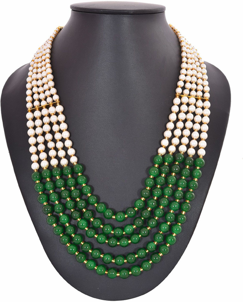 Buy Arroz Layer Crystal Beads Necklace 