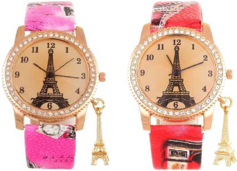 Nk Sra Ilove My New Design Analog Watch Beautiful Butterfly And English Girls Stylish Combo Pack Of 2 Ds 508 New Design Analog Analog Watch For Girls Analog Watch For Girls