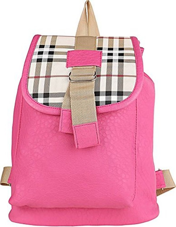 designer pink backpack